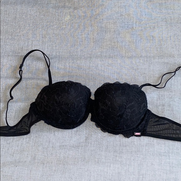 Pink VS Black Lace Bra